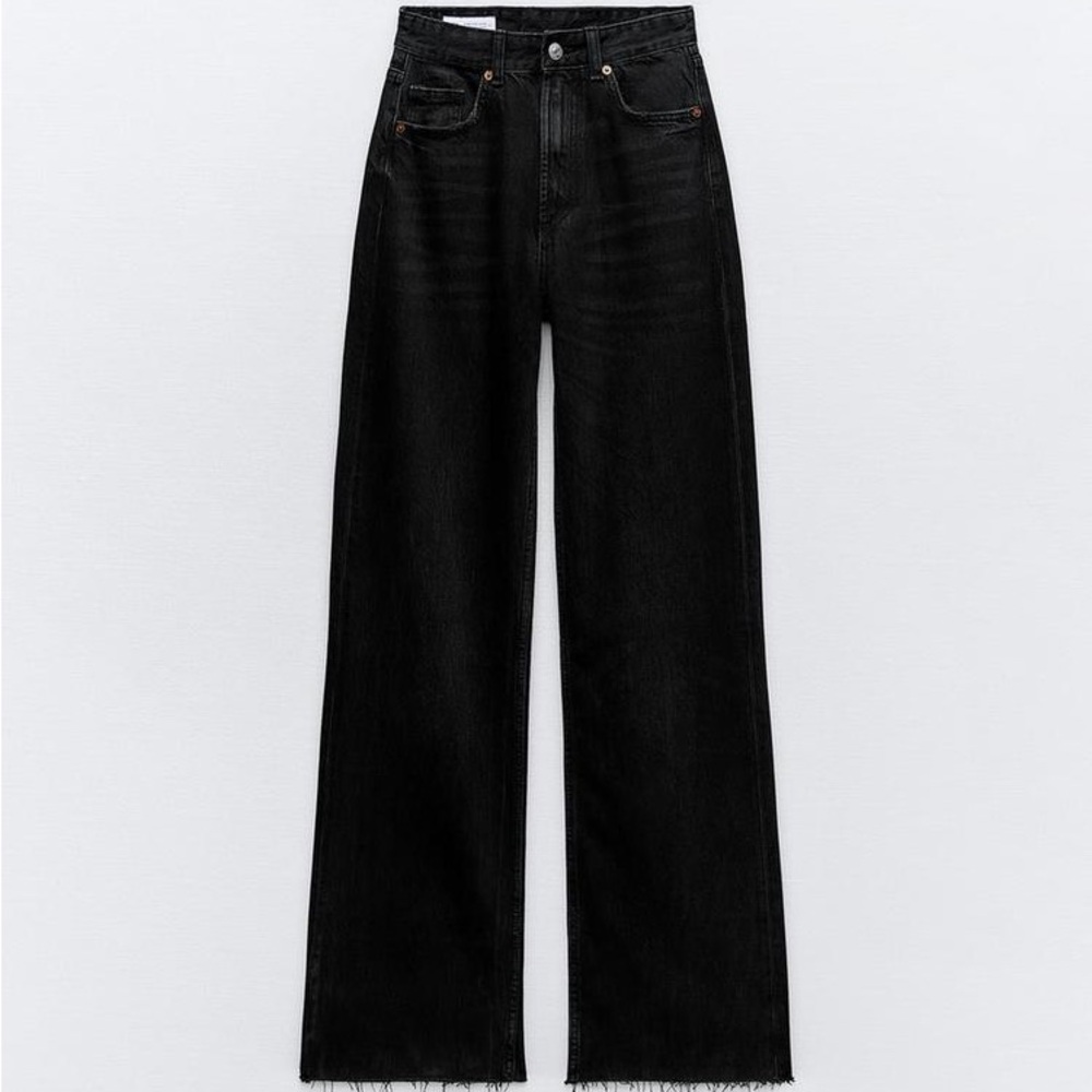 Zara High Waisted Wide Leg Jeans, Orginally $50